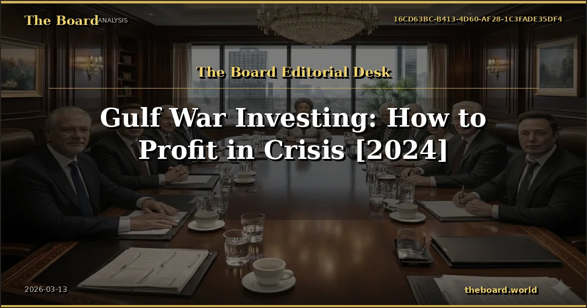 Gulf War Investing: How to Profit in Crisis [2024]