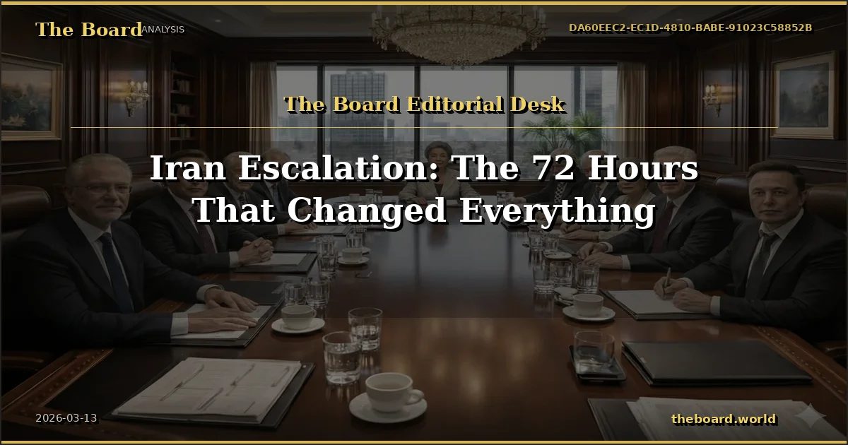 Iran Escalation: The 72 Hours That Changed Everything