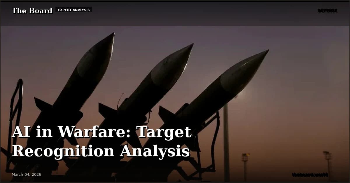 AI in Warfare: Target Recognition Analysis