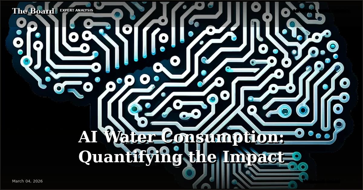 AI Water Consumption: Quantifying the Impact