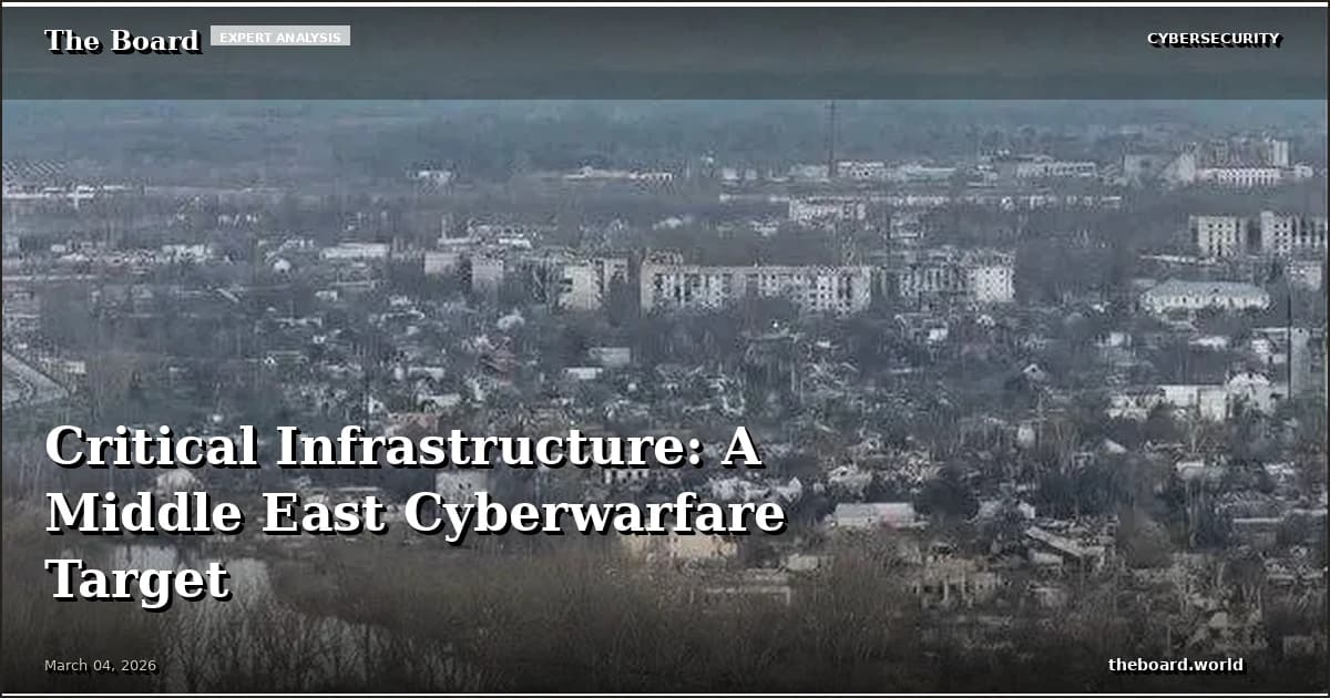 Critical Infrastructure: A Middle East Cyberwarfare Target