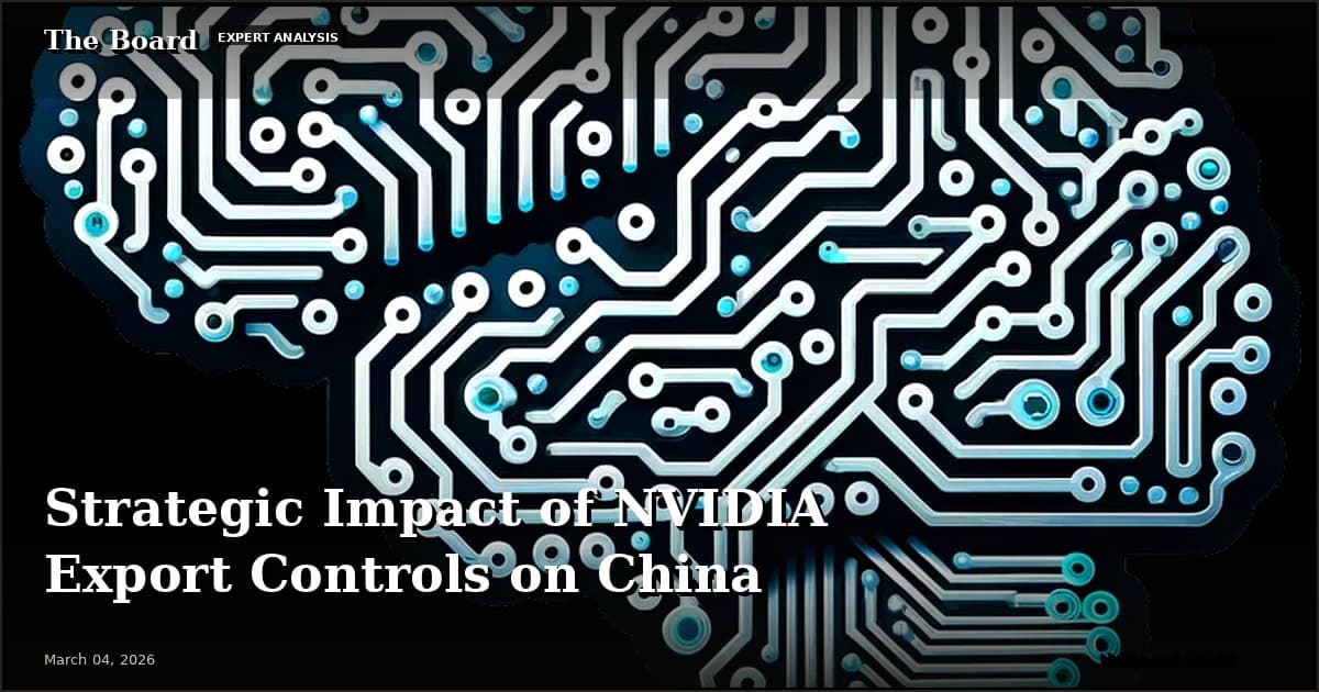 Strategic Impact of NVIDIA Export Controls on China