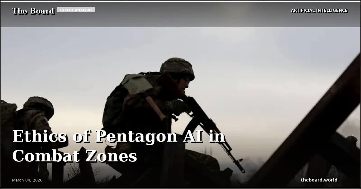 Ethics of Pentagon AI in Combat Zones