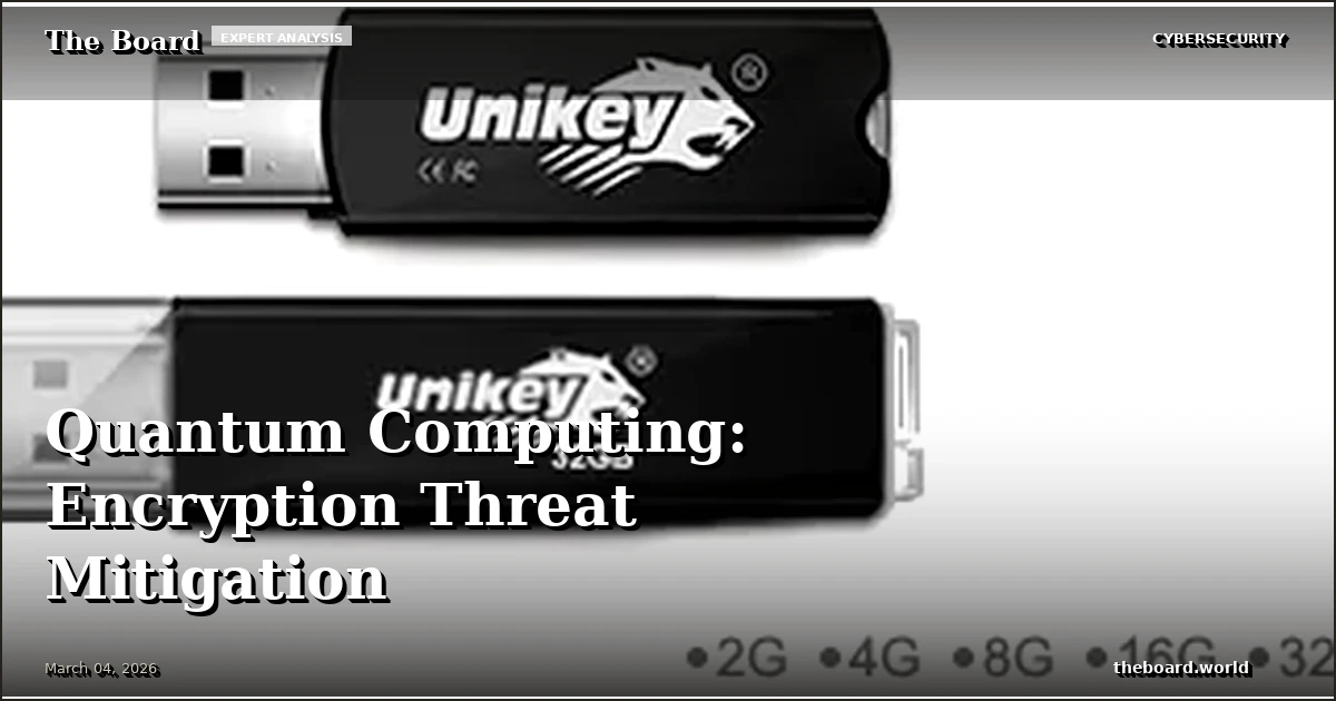 Quantum Computing: Encryption Threat Mitigation