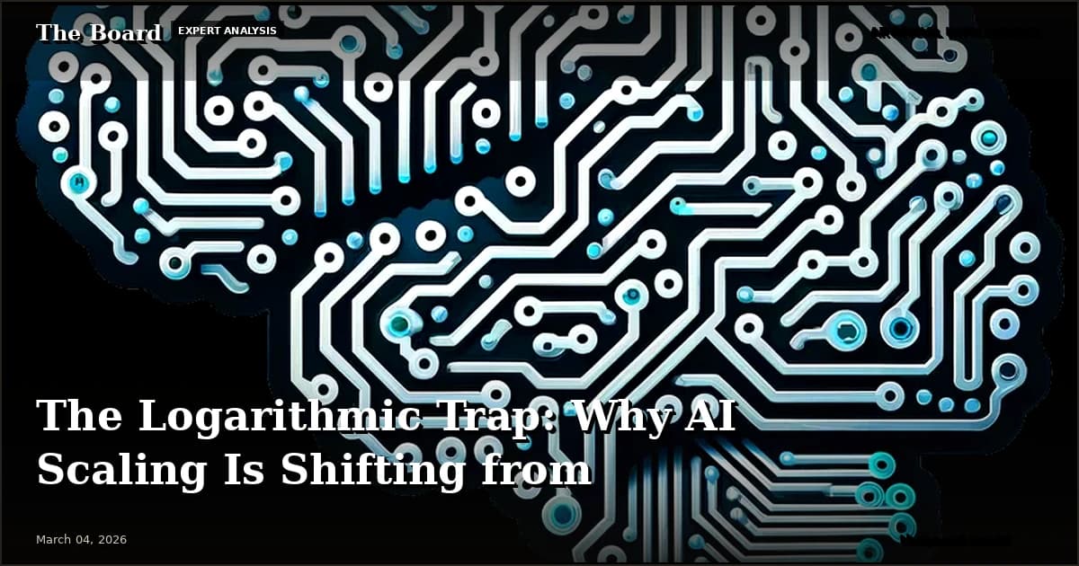 The Logarithmic Trap: Why AI Scaling Is Shifting from