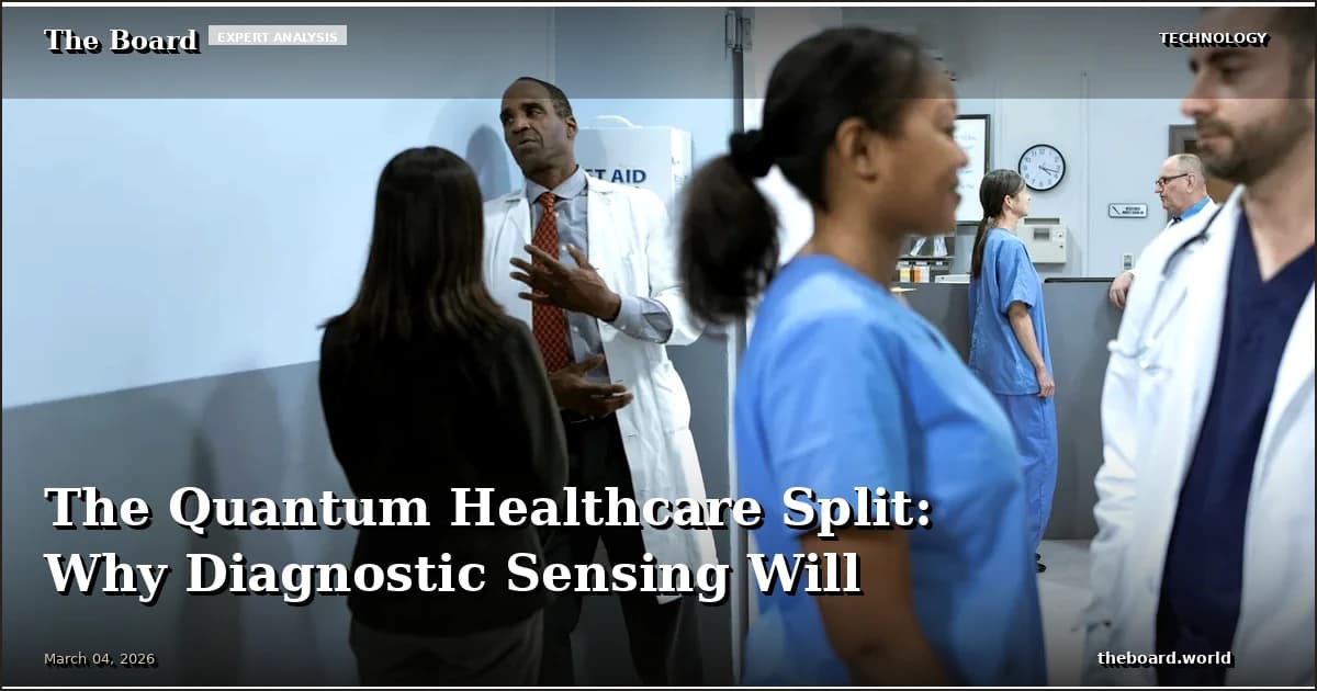 The Quantum Healthcare Split: Why Diagnostic Sensing Will