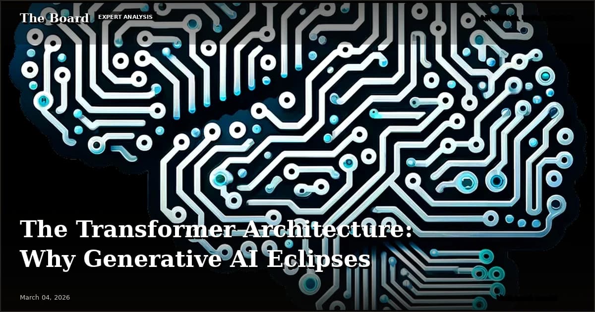 The Transformer Architecture: Why Generative AI Eclipses