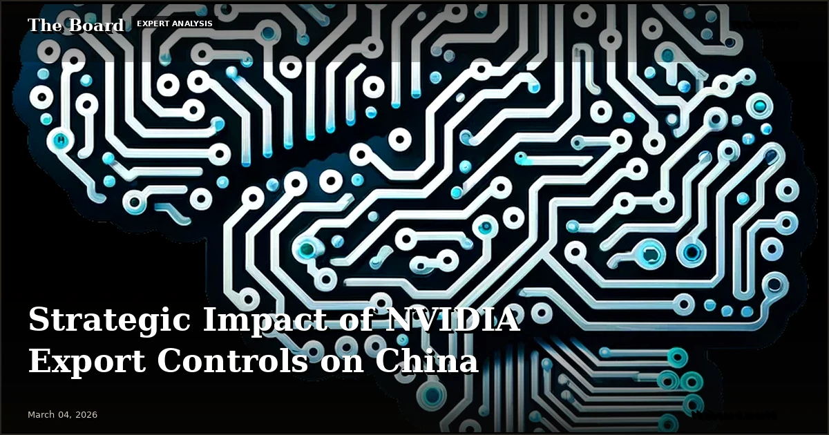 Strategic Impact of NVIDIA Export Controls on China | The Board