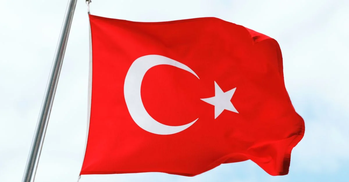 The flag of Turkey