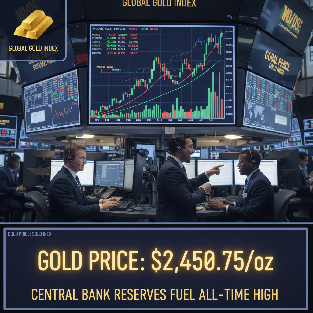 Central bank gold reserves reaching record levels as nations diversify away from dollar holdings