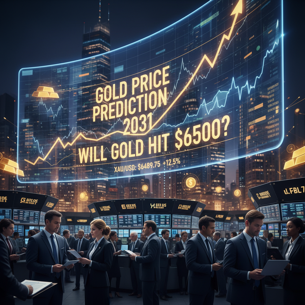 Gold price forecast analysis showing potential trajectory toward $6,000 per ounce